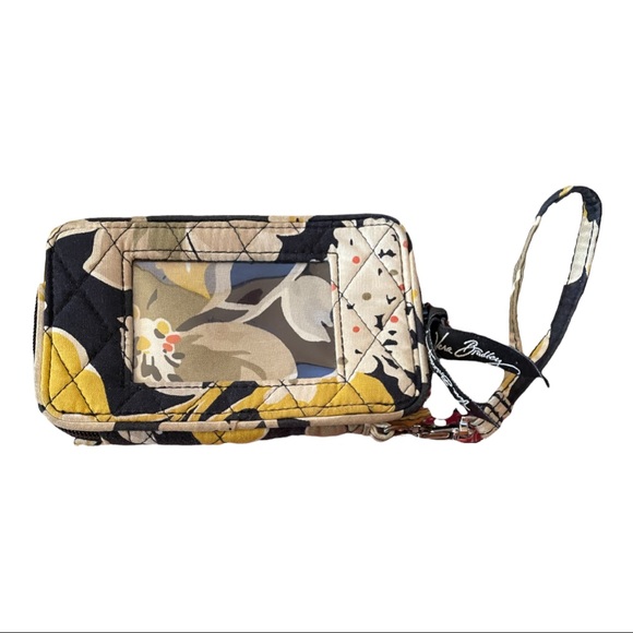 Vera Bradley Zip Around Wristlet Wallet Dogwood Pattern - Picture 1 of 3